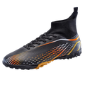 High Top Knit Soccer Cleats FG TF Non Slip Boots for All Weather Training Matches and Grass Sports