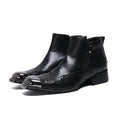 Spring and Autumn Men's High heel Leather boots British Style Men's marriage High top Pointed shoes Fashion brand  Boots