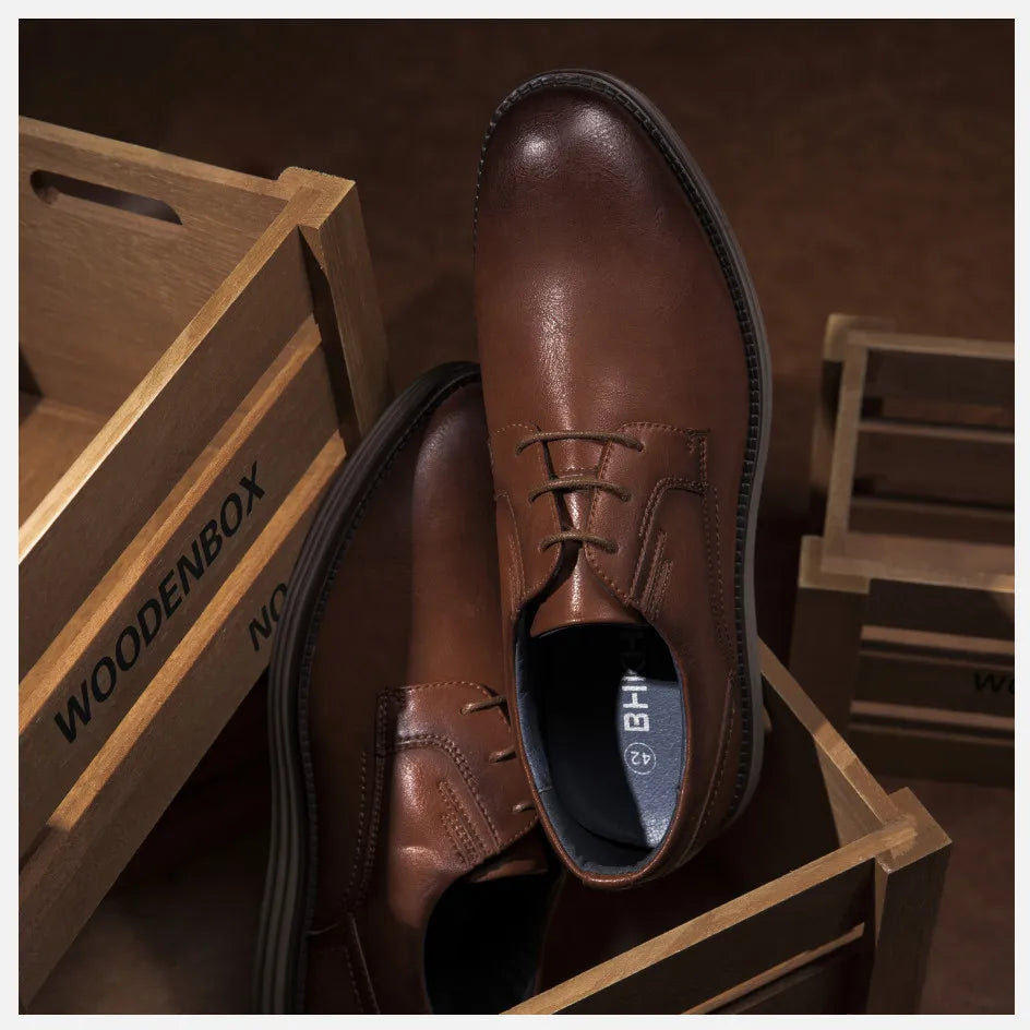 Male Sneakers Autumn/Winter traf Leather Men Casual Shoes Business Work Office Lace-up Dress shoes For Men Size47