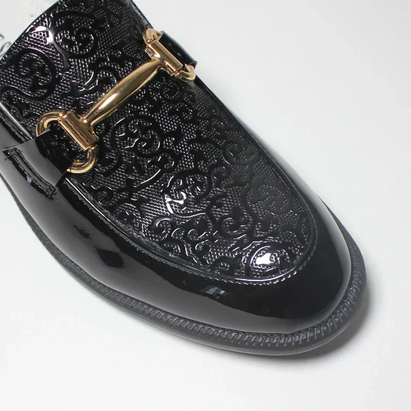 Fashion Boys Shoes Kids Formal Shoe For Party Wedding Black Patent Leather Slip On Round Toes Performance Children Oxfords 25-38