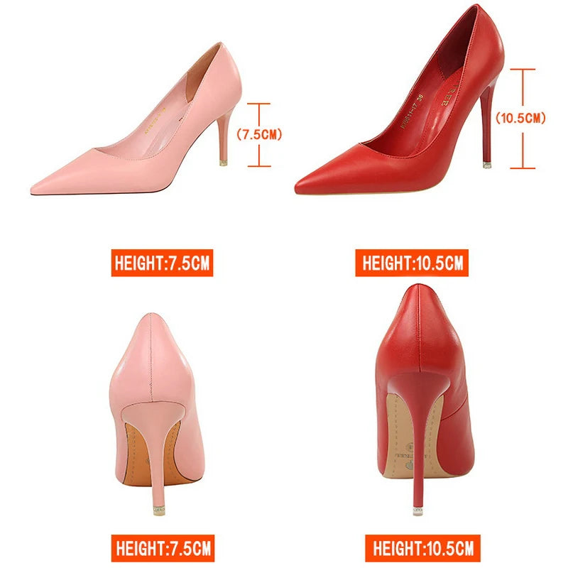 BIGTREE Shoes Women Pumps Fashion High Heels Shoes Black Pink White Shoes Women Wedding Shoes Ladies Stiletto Women Heels 2026