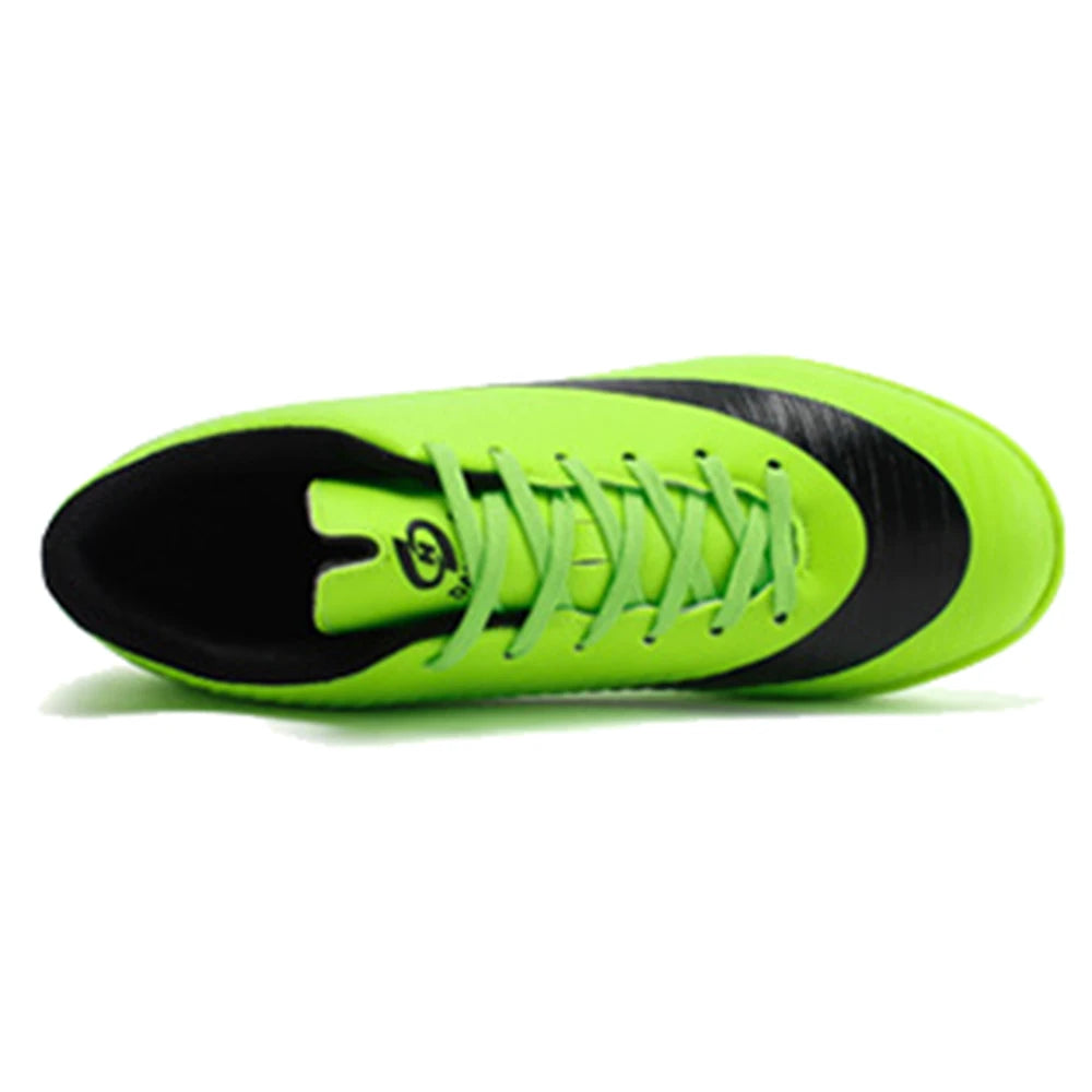 TaoBo Turf Indoor Black Orange Men Soccer Shoes Lace Up Male Kids Cleats Training Football Sneakers Dropshipping Man Trainer Gym