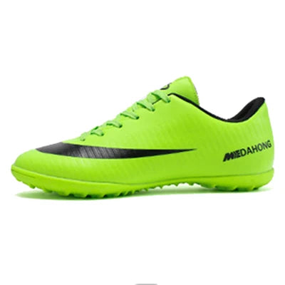 TaoBo Turf Indoor Black Orange Men Soccer Shoes Lace Up Male Kids Cleats Training Football Sneakers Dropshipping Man Trainer Gym