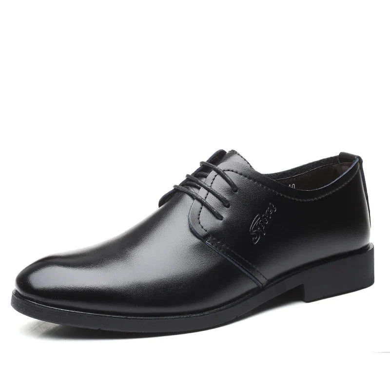 Men's Shoes Black Leather Formal Shoes for Men Oxfords Male Wedding Party Office Business Shoe Man zapatos de hombre Plus Size