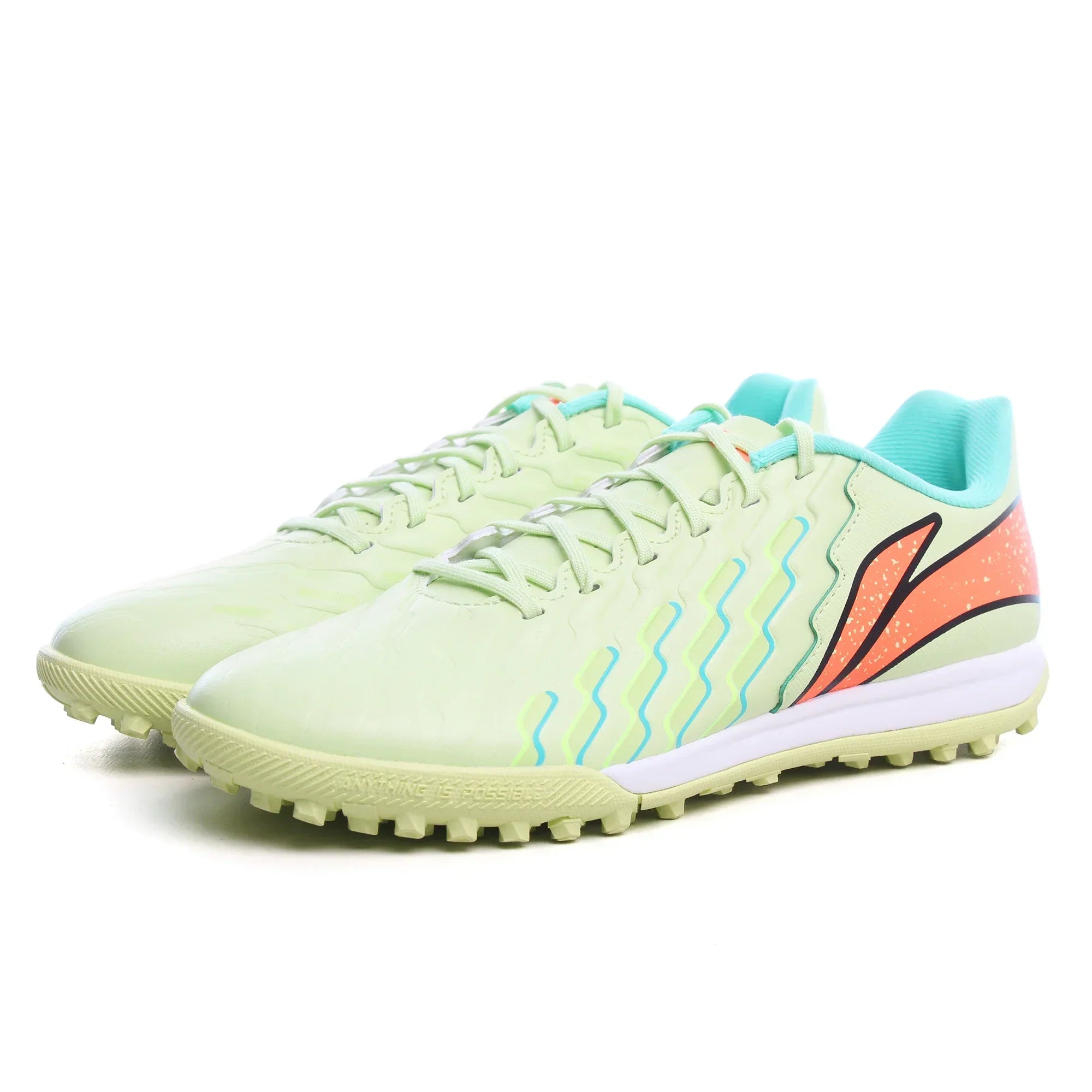 Men's Soccer Shoes Cushion Sports Stable Support Anti-Slippery Wearable LiNing Comfortable Football Sneakers YSTU005