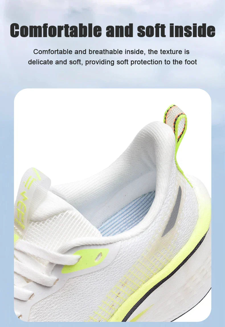 Fashion men's and women's sports running shoes casual breathable mesh surface carbon plate support wear-resistant rubber outsole