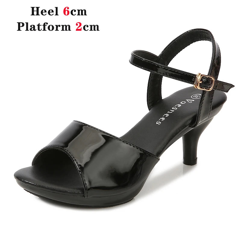 Voesnees Sandals Women Shoes  Size 43 Thin Heels Summer Naked Color Peep Toe High Heels Sexy Nightclub Party Slides Heels Shoes