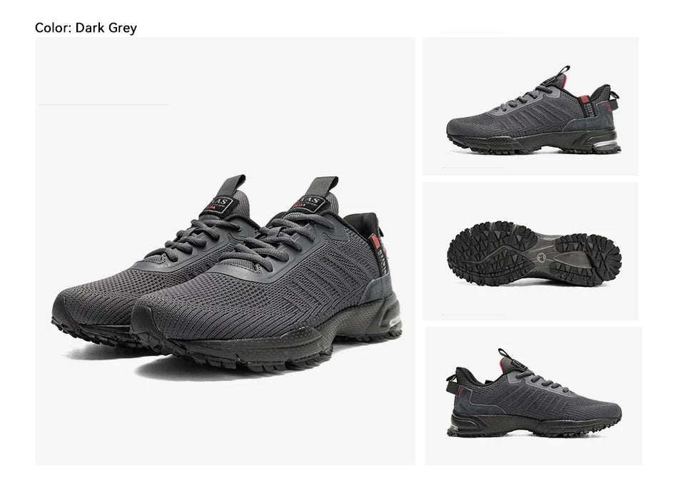 Running Shoes For Men Lightweight Sneakers Man Designer Mesh Sneaker Lace-Up Male Breathable Sports Tennis Shoe