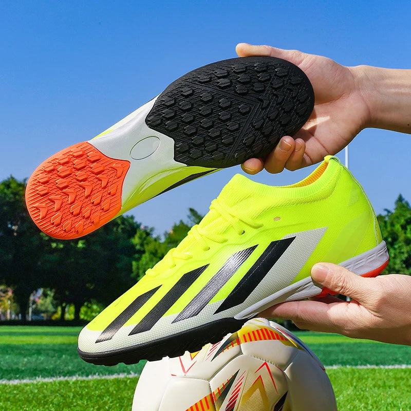 New Men Football Boots Non-Slip High-quality Soccer Shoes Grass Cleats High-top Futsal Sneakers Match Indoor Hot-selling Outdoor