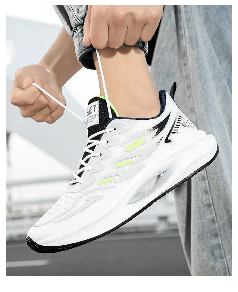 Men's Breathable Sports Shoes Spring New Mesh Casual Fashion Versatile Trendy Men's Shoes Summer Running Shoes Suitable for Outdoor Sports