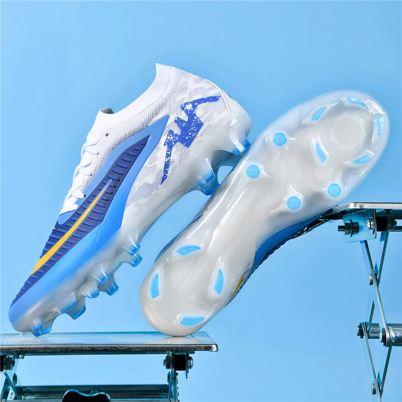2026 Men's Breathable Soccer Shoes with Long Anti-Slip Studs, Durable Wear-Resistant Outdoor Football Cleats for Firm