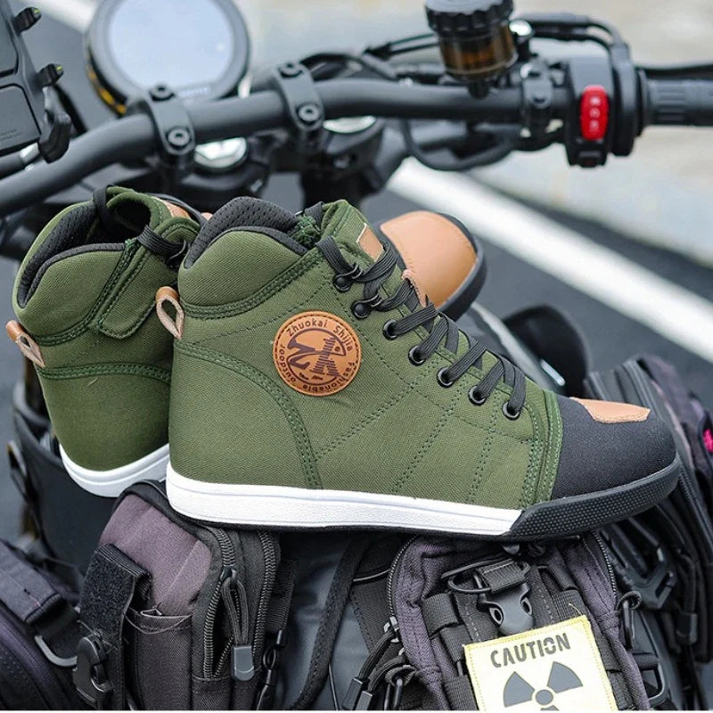 New Arrival Moto Boots Men Motobiker Shoes Motocross Boots Anti Fall Riding Boots for Road Racing Parkour Shoes Knight Equipment