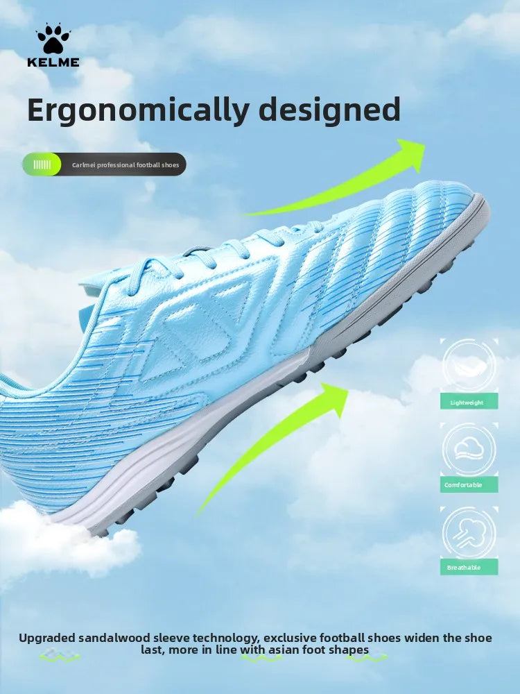 Kelme Children's Soccer Shoes Men's Adult Nail Anti Slip Soccer Boots Elementary School Anti Slip Tf Football Shoes