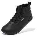 Unisex Winter Barefoot Shoes Womens Men Wide Toe Box Faux Fur Lined Ankle Sneakers Artificial Leather Lace Up Shoes
