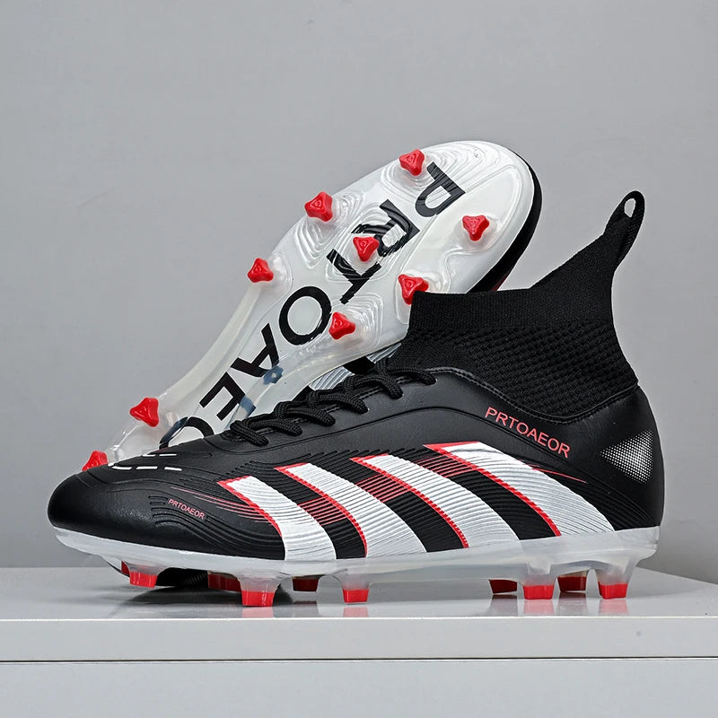 New Men Football Boots Non-Slip Comfortable Professional Boys Sneakers Soccer Shoes TF/FG Match Ankle Sports Shoes Unisex