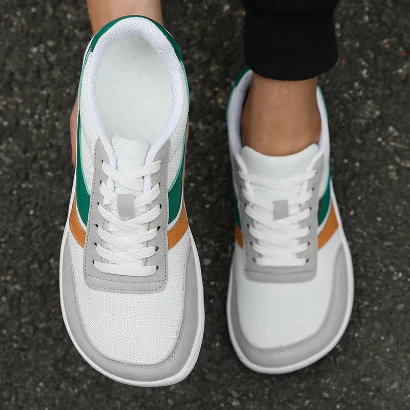 New Wide Toe Men Shoes Casual Versatile Soft Sole Wide Last Shoes Walking Sneakers Breathable Mesh Comfortable Barefoot Shoes