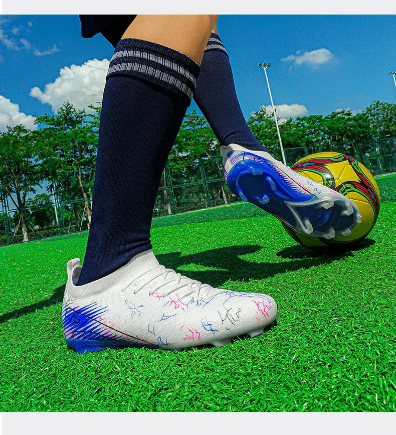 New Men's Football Boots Cleats Non-Slip Sneakers Training Soccer Shoes Top Quality FG Wholesale Drop Shipping Unisex Adult