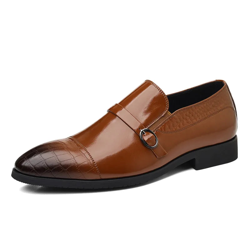 Designer Cow Leather Elegant Shoes Man Summer Autumn Business Casual Wedding Shoes Male British Style Fashion Dress Shoe Man