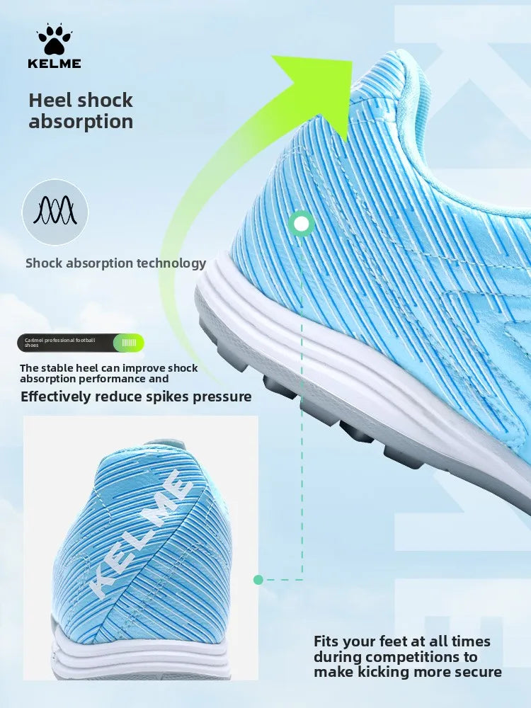 Kelme Children's Soccer Shoes Men's Adult Nail Anti Slip Soccer Boots Elementary School Anti Slip Tf Football Shoes