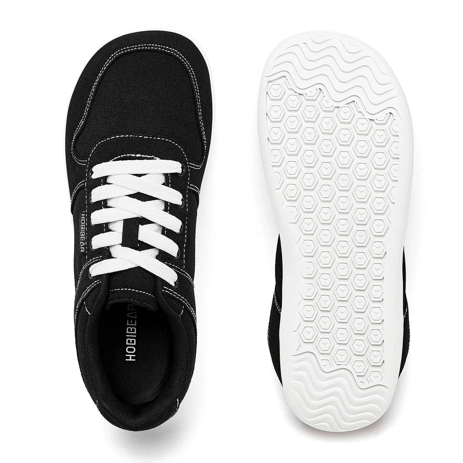 Unisex Barefoot Shoes for Men Women Wide Minimalist Walking Sneakers Lace-Up Outdoor Lightweight Running Shoes