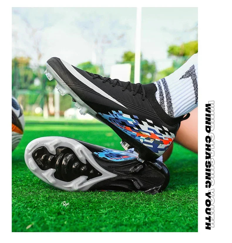 New Men Soccer Shoes Sport Grass Cleats Unisex Non-Slip Match Adult Ultralight Outdoor Football Boots Comfortable High-quality
