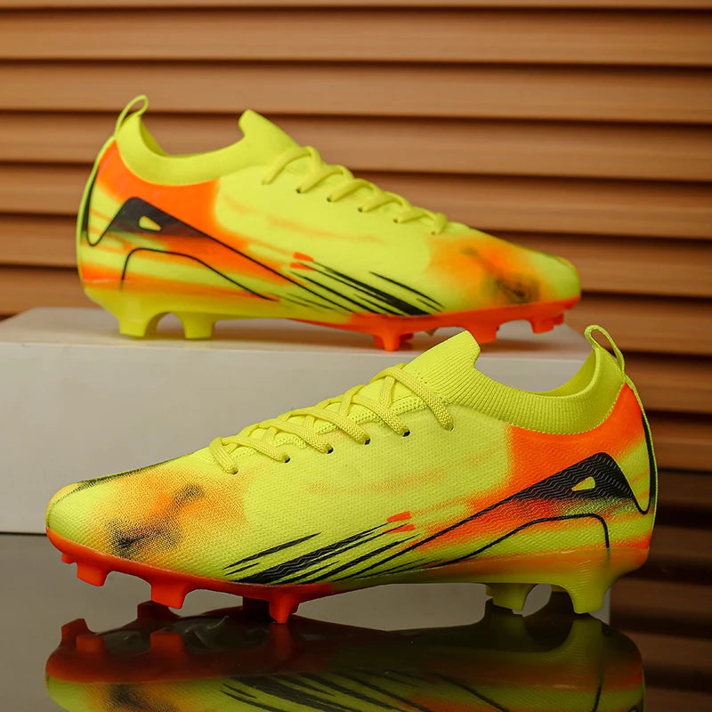 Men Original Soccer Shoes Society Sneaker Top Quality Indoor Long Spikes Resistant Sports Match Unisex Training Football Shoes
