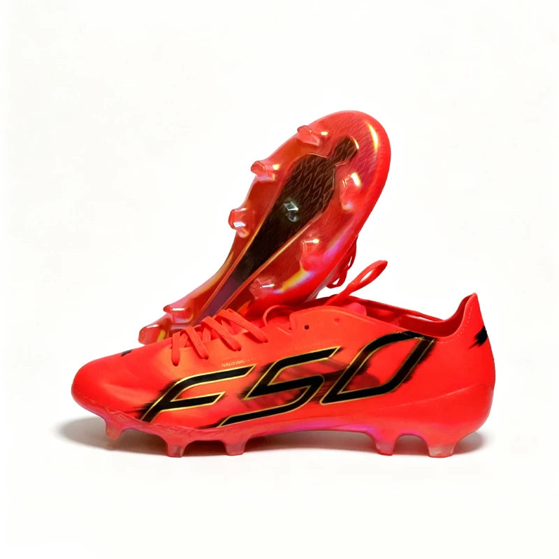 NEW High Quality Mens Soccer Shoes F50-evo Ultralight Non-Slip Turf Soccer Cleats FG Training Football Boots Chuteira Campo