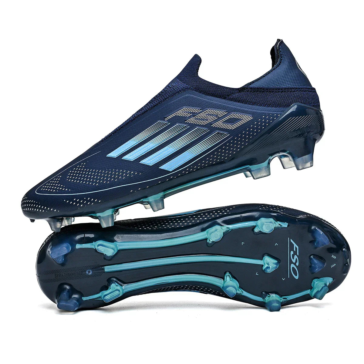 Adult men's breathable football shoes with long studs, wear-resistant and anti slip, are essential for fans