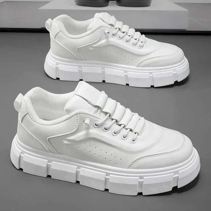 New Casual Shoes for Men 2025 Men's Oxford Shoes Retro Luxury Leather Shoes Fashion Breathable Sneakers Handmade Platform Boot