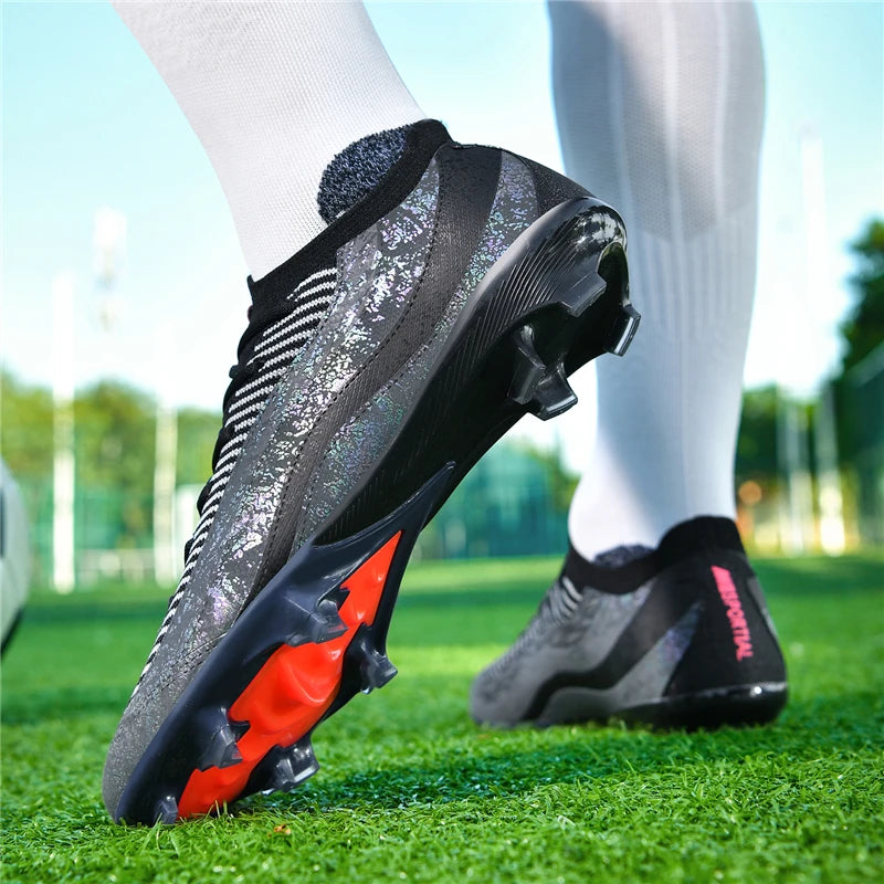 AG Long Spike Football Cleats Premium Match Grade Lightweight Wear Resistant Breathable Outdoor Professional Soccer Footwear