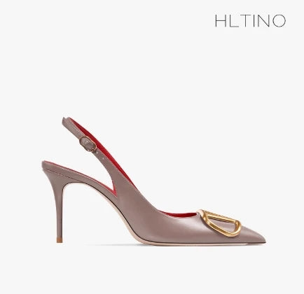 HLTINO Fahion Slingback Black Comfortable Women Summer Shoes Very High Heel Sandals 2025 Trend for Wedding Party Dress