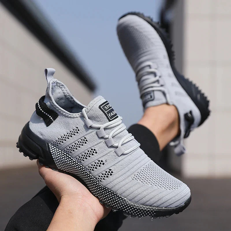 Men Casual Sneakers Mesh Lightweight Breathable Soft Soled Running Shoes Slip-on Male Flats Loafers Shoe Trainers Zapatos Hombre