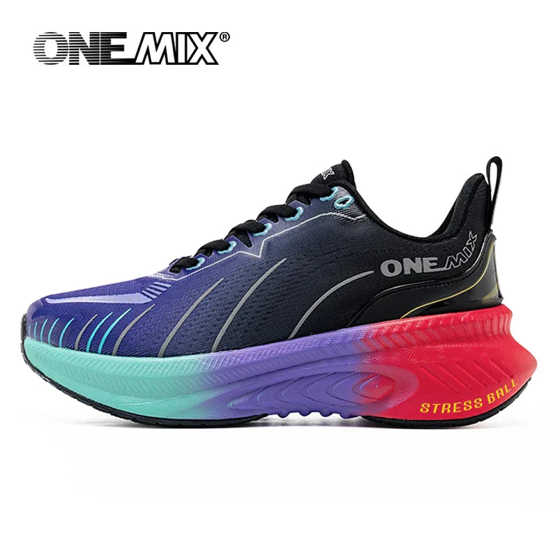New Cushioning Running Shoes For Men Suitable Heavy Runners Lace Up Sports Women Non-slip Outdoor Athletic Male Sneakers