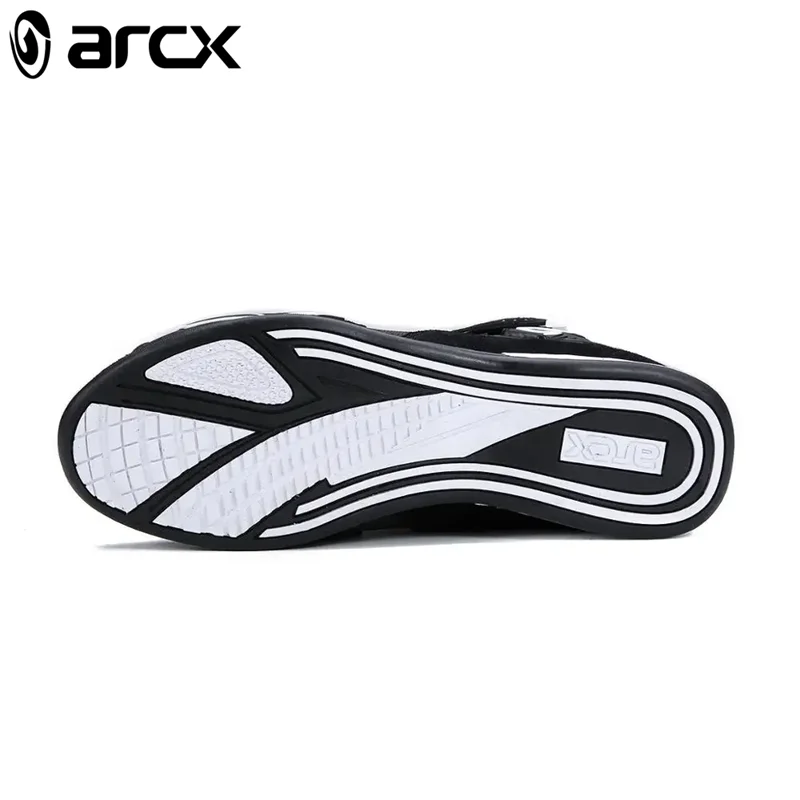 ARCX Black Motorcycle Riding Protective Boots Men's Shoes Summer Breathable Knob Adjustment Design Anti-fall Durable Equipment