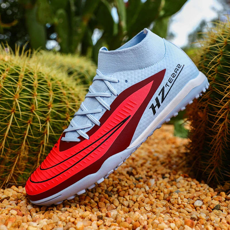 New Men Soccer Shoes Sport Outdoor Football Boots Training Boys Breathable Cleats Adult Long Spikes Non Slip Match Comfortable