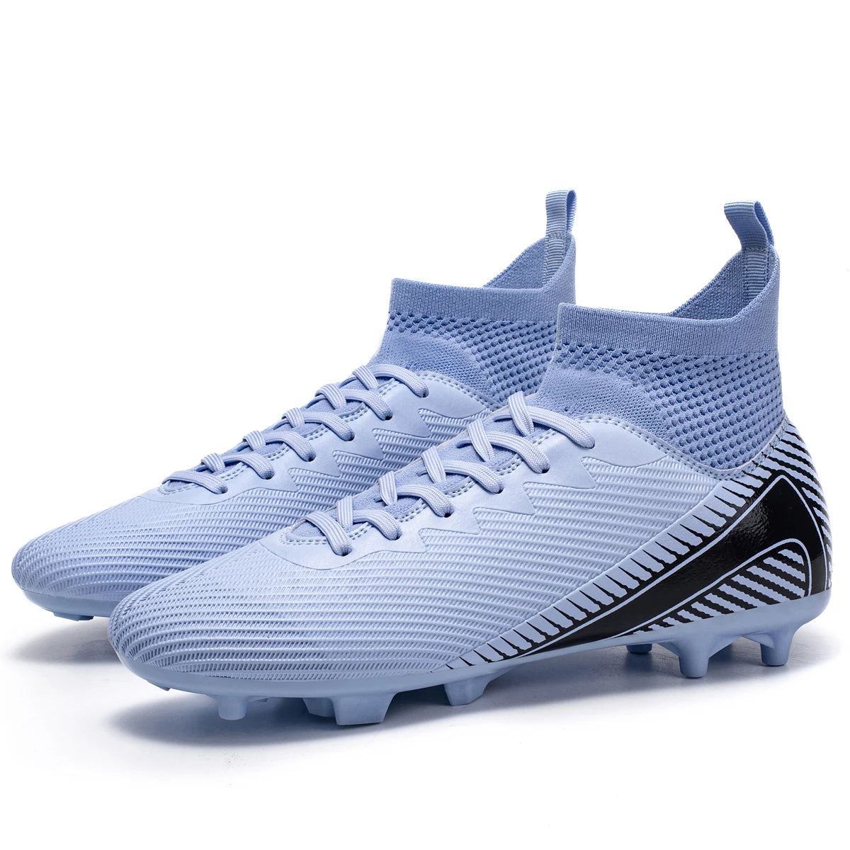 Full Protection AG FG Football Boots Woven PU Fabric TPU Wear Resistant Sole Stable Grip for Junior Football Players