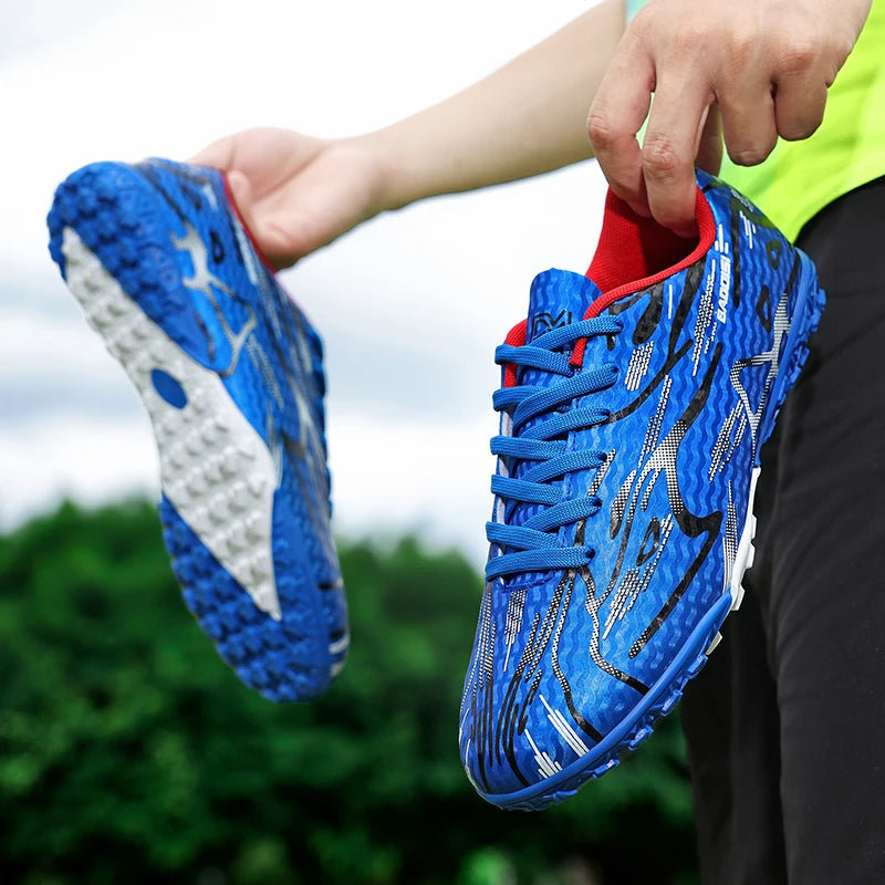 Teenager Boys Girls TF Broken Studs Football Boots Men Women Comfort Turf Soccer Cleats Outdoor Match Training Sports Footwear