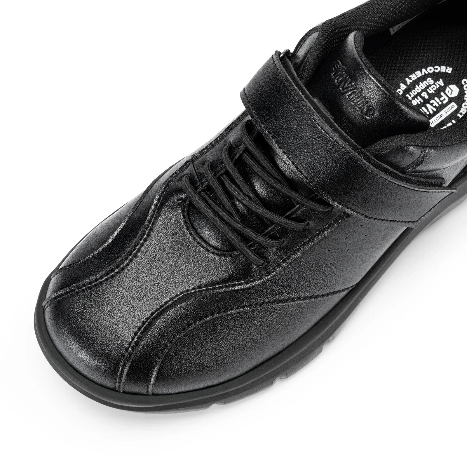 Men Wide Walking Shoes Casual Oxford Shoe Comfortable Lightweight Arch Support Non-Slip Leather Business Sneakers