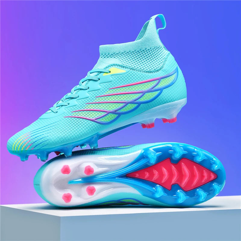 Men's Soccer Shoes Anti-slip TF/FG Football Boots Breathable Outdoor Grass Soccer Boot Low-Top Non-Slip Sports Soccer Sneakers