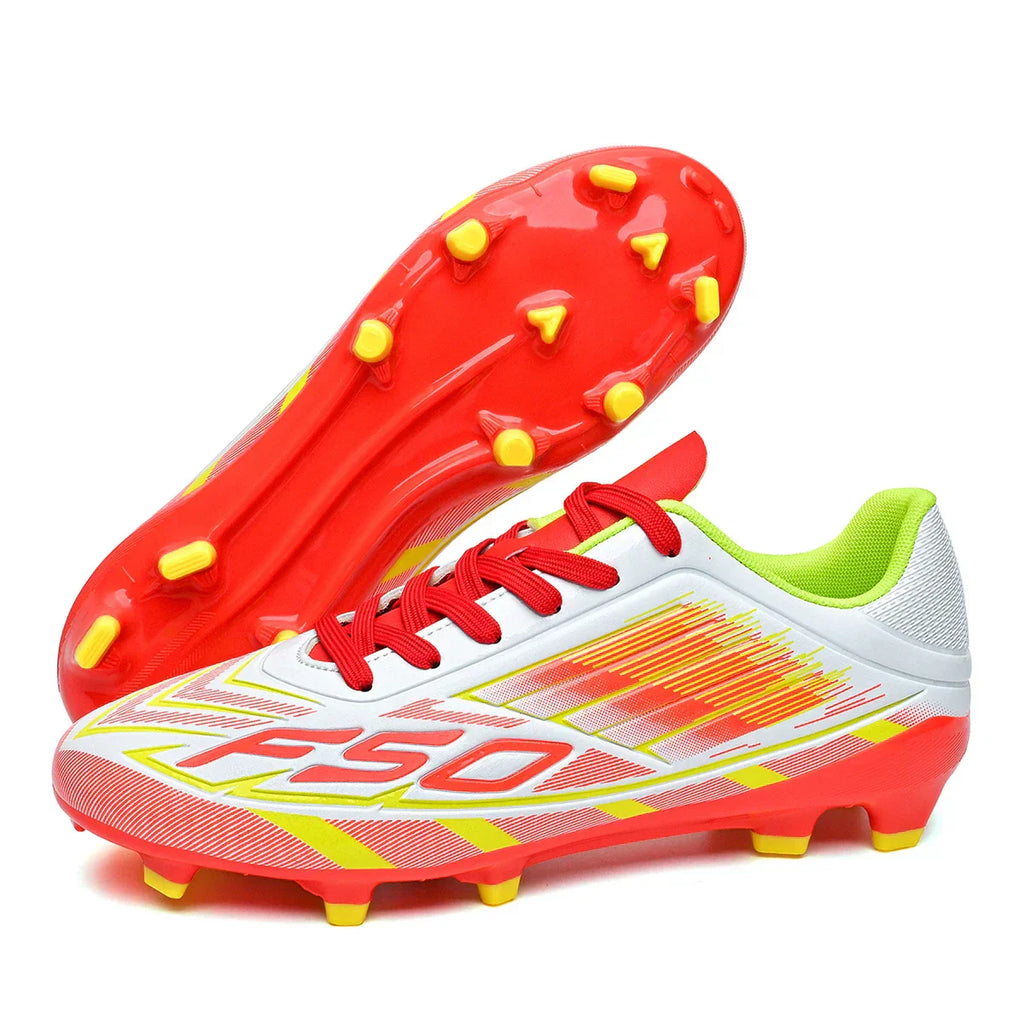 New durable and breathable football shoes with FG/AG studs suitable for all seasons of training and competition