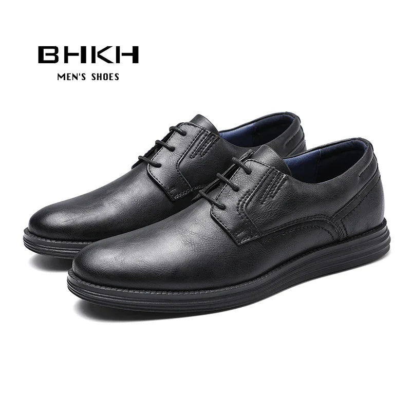 Male Sneakers Autumn/Winter traf Leather Men Casual Shoes Business Work Office Lace-up Dress shoes For Men Size47