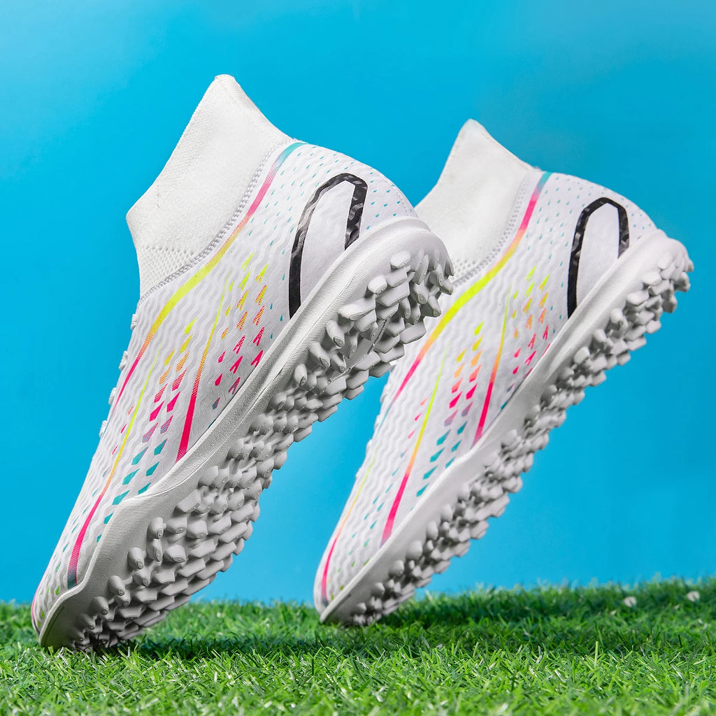 Premium Adult TF Soccer cleats Textured PU Fabric High Friction Rubber Stud Anti-slip Improve Ball Control For Football Players