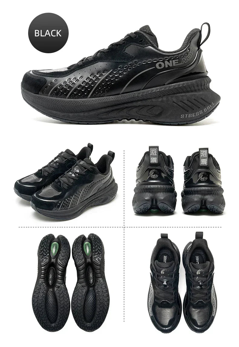 Winter Training Running Shoes for Men Sport Shoes Leather Warm Wear-resistant Female Jogging Shoes Walking Sneakers