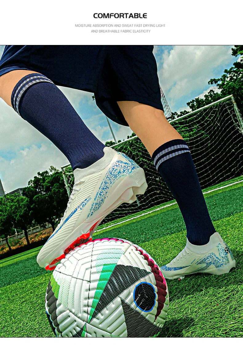 New Men's Football Boots Training FG Top Quality Non-Slip Soccer Shoes Cleats Sneakers Wholesale Drop Shipping Unisex Adult
