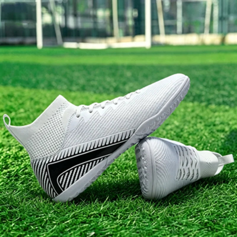 Adult TF football shoes, Wide Fit Design, Comfortable PU Lining, Rugged Rubber Outsole with Dense Studs, Perfect for Players
