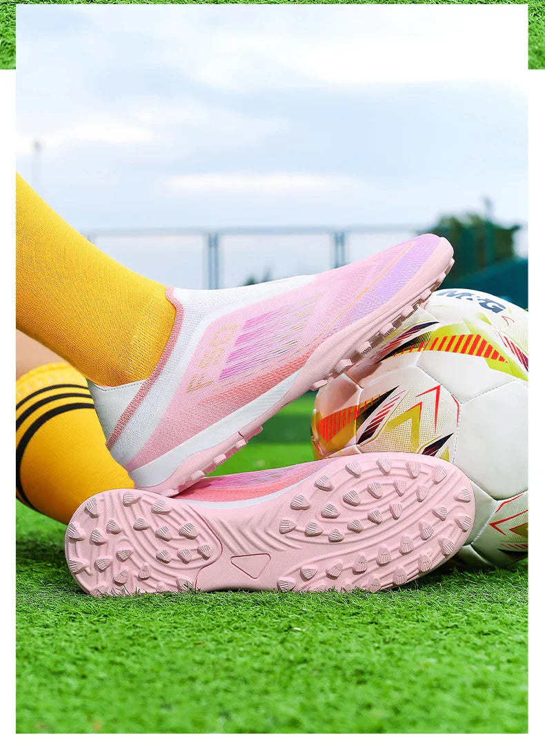 New Men's Soccer Shoes Sport Ultralight Football Boots Turf Comfortable Fg Grass Cleats Futsal Non Slip Outdoor Adult Non-Slip