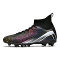 Men Soccer Shoes Professional Cleats High-Top Athletic Turf Football Boots Outdoor/Indoor Professional Futsal Training Sneakers
