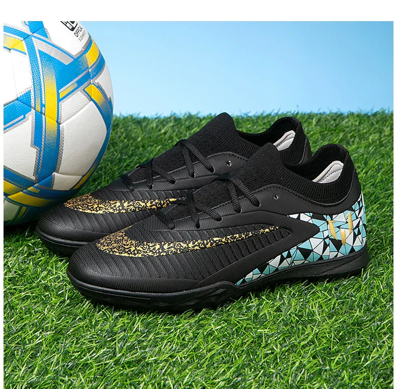 New Kid Match Boys Soccer Shoes Comfortable Outdoor Match Professional Football Boots Sneakers Non-Slip Sports Shoes Unisex