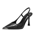 Women High Heels Sandals Pointed Toe Shoes Sexy Slingback Woman Slippers Summer 2025 Trend Designer Dress Pumps Sandalias Mujer