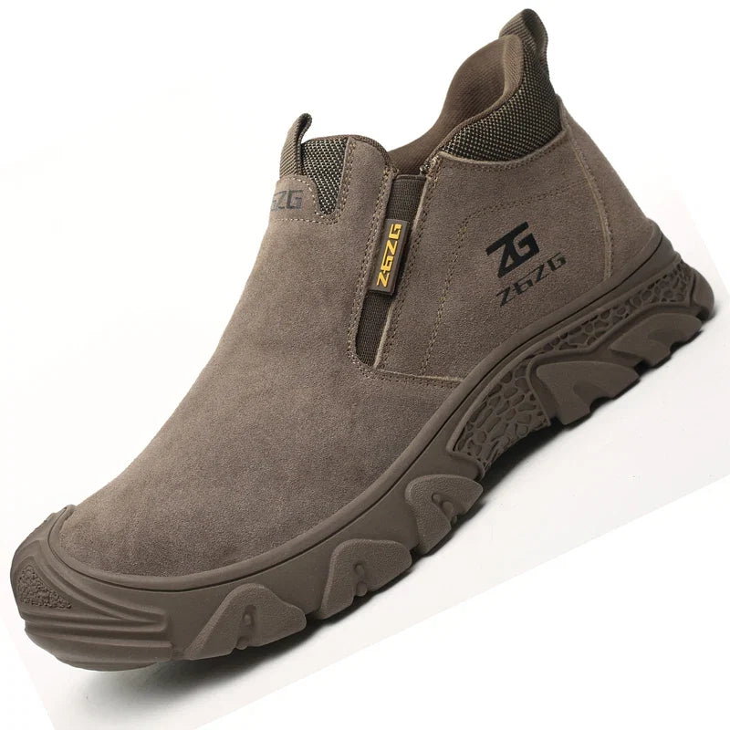 Plus Size 48 Anti Scald Welding Shoes Work Boots Men Anti-smash Anti-puncture Safety Shoes Indestructible Men Protective Shoes